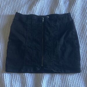 We The Free Black Denim Mini Skirt size 6